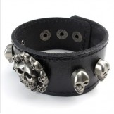 Skillful Manufacture Delicate Colors Reliable Quality Titanium Leather Bangle