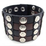 Finely Processed Delicate Colors Reliable Quality Titanium Leather Bangle