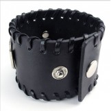Skillful Manufacture Delicate Colors Reliable Quality Titanium Leather Bangle