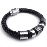 Skillful Manufacture Delicate Colors Reliable Quality Titanium Leather Bangle