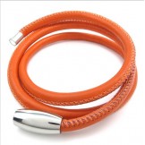 Deft Design Delicate Colors Excellent Quality Titanium Leather Necklace