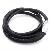 Deft Design Delicate Colors Excellent Quality Titanium Leather Necklace