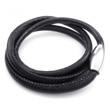 Deft Design Delicate Colors Excellent Quality Titanium Leather Necklace