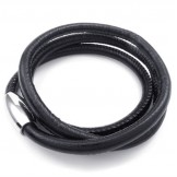 Deft Design Delicate Colors Excellent Quality Titanium Leather Necklace