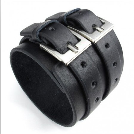 Skillful Manufacture Delicate Colors Reliable Quality Titanium Leather Bangle