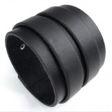 Skillful Manufacture Delicate Colors Reliable Quality Titanium Leather Bangle