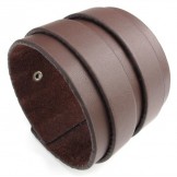 Skillful Manufacture Delicate Colors Reliable Quality Titanium Leather Bangle