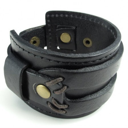 Skillful Manufacture Delicate Colors Reliable Quality Titanium Leather Bangle