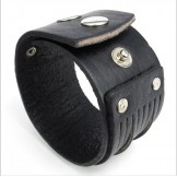 Skillful Manufacture Delicate Colors Reliable Quality Titanium Leather Bangle