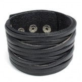 Skillful Manufacture Delicate Colors Reliable Quality Titanium Leather Bangle