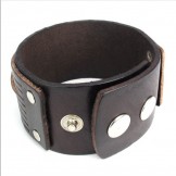 Skillful Manufacture Delicate Colors Reliable Quality Titanium Leather Bangle