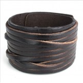 Skillful Manufacture Delicate Colors Reliable Quality Titanium Leather Bangle