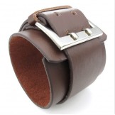 Skillful Manufacture Delicate Colors Reliable Quality Titanium Leather Bangle