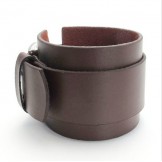 Skillful Manufacture Delicate Colors Reliable Quality Titanium Leather Bangle