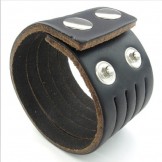 Skillful Manufacture Delicate Colors Reliable Quality Titanium Leather Bangle