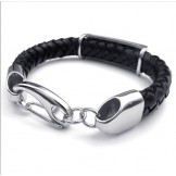 Deft Design Delicate Colors Reliable Quality Titanium Leather Bracelet