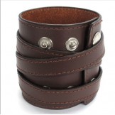 Finely Processed Delicate Colors Reliable Quality Titanium Leather Bangle
