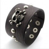 Skillful Manufacture Delicate Colors Reliable Quality Titanium Leather Bracelet