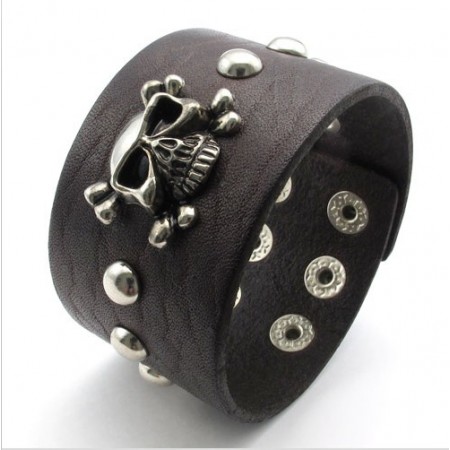 Skillful Manufacture Delicate Colors Reliable Quality Titanium Leather Bangle