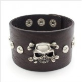 Skillful Manufacture Delicate Colors Reliable Quality Titanium Leather Bracelet