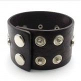 Skillful Manufacture Delicate Colors Reliable Quality Titanium Leather Bracelet