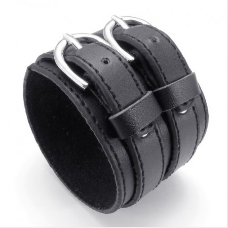 Skillful Manufacture Delicate Colors Reliable Quality Titanium Leather Bangle