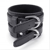 Skillful Manufacture Delicate Colors Reliable Quality Titanium Leather Bangle