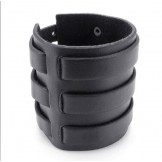 Skillful Manufacture Delicate Colors Reliable Quality Titanium Leather Bangle