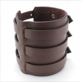 Skillful Manufacture Delicate Colors Reliable Quality Titanium Leather Bangle