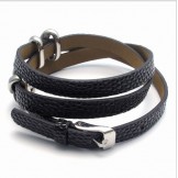 Attractive Design Delicate Colors Excellent Quality Titanium PU Bracelet 