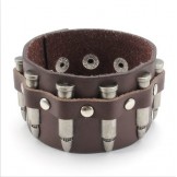 Skillful Manufacture Delicate Colors Reliable Quality Titanium Leather Bangle