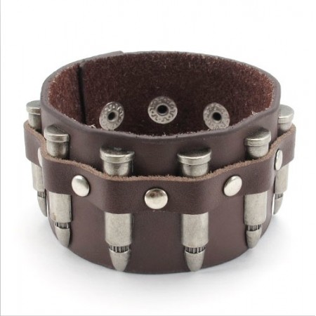 Skillful Manufacture Delicate Colors Reliable Quality Titanium Leather Bangle