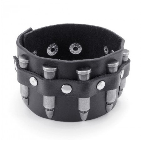 Skillful Manufacture Delicate Colors Reliable Quality Titanium Leather Bangle