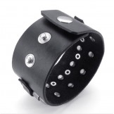 Skillful Manufacture Delicate Colors Reliable Quality Titanium Leather Bangle