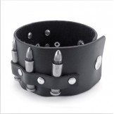 Skillful Manufacture Delicate Colors Reliable Quality Titanium Leather Bangle
