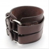 Skillful Manufacture Delicate Colors Reliable Quality Titanium Leather Bangle