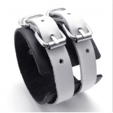 Skillful Manufacture Delicate Colors Reliable Quality Titanium Leather Bangle
