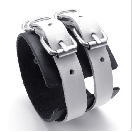 Skillful Manufacture Delicate Colors Reliable Quality Titanium Leather Bangle