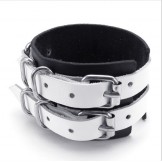 Skillful Manufacture Delicate Colors Reliable Quality Titanium Leather Bangle