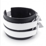 Skillful Manufacture Delicate Colors Reliable Quality Titanium Leather Bangle