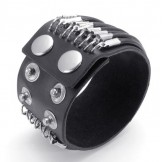 Skillful Manufacture Delicate Colors Reliable Quality Titanium Leather Bangle