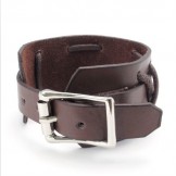 Skillful Manufacture Delicate Colors Reliable Quality Titanium Leather Bangle