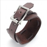 Skillful Manufacture Delicate Colors Reliable Quality Titanium Leather Bangle