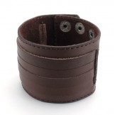 Skillful Manufacture Delicate Colors Reliable Quality Titanium Leather Bangle