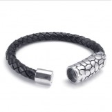 Modern Design Delicate Colors Reliable Quality Titanium Leather Bracelet