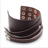Skillful Manufacture Delicate Colors Reliable Quality Titanium Leather Bangle