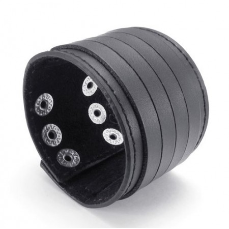 Skillful Manufacture Delicate Colors Reliable Quality Titanium Leather Bangle