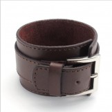 Skillful Manufacture Delicate Colors Reliable Quality Titanium Leather Bangle