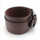 Skillful Manufacture Delicate Colors Reliable Quality Titanium Leather Bangle