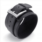Skillful Manufacture Delicate Colors Reliable Quality Titanium Leather Bangle